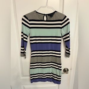 French Connection mini dress with 3/4 length sleeves